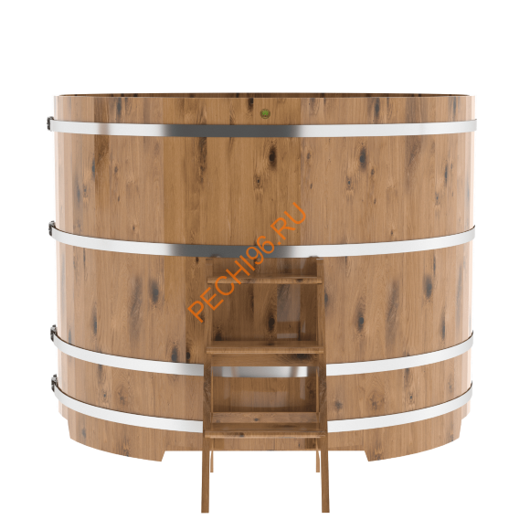 Купель для бани BentWood круглая из дуба Рустик, D1,8 м