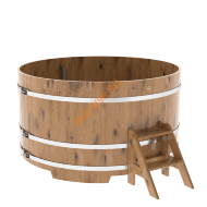 Купель для бани BentWood круглая из дуба Рустик, D1,8 м