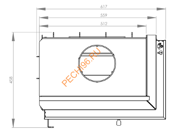 Каминная топка Hitze STMA54X39L/R