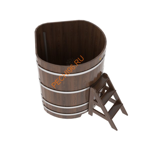 Купель для бани BentWood угловая из мореного дуба Премиум, 1,19х1,19 м