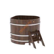 Купель для бани BentWood угловая из мореного дуба Премиум, 1,19х1,19 м Купель для бани BentWood угловая из мореного дуба Премиум, 1,19х1,19 м