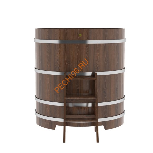 Купель для бани BentWood угловая из мореного дуба Премиум, 1,19х1,19 м