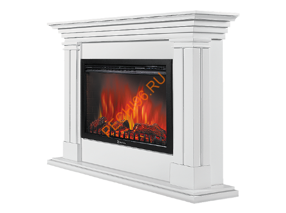Электрокамин Electrolux EFP/P-3020LS с порталом Firelight Castello 30, белый