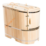 Фитобочка НКЗ кедровая овальная полулежачая ЛЮКС