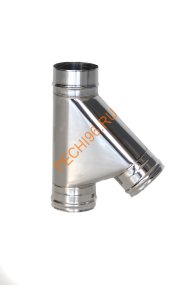 Тройник 45° ТиС Энерго, нержавейка AISI 310-0,8 мм, D200 мм Тройник 45° ТиС Энерго, нержавейка AISI 310-0,8 мм, D200 мм