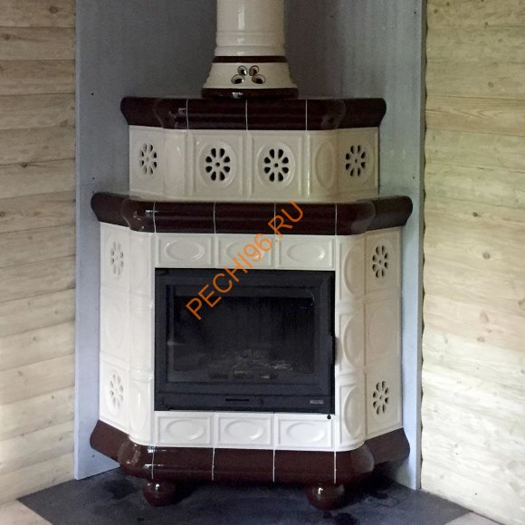 Печь-камин КимрПечь Медальон угловой Шоколад Печь-камин КимрПечь Медальон угловой Шоколад