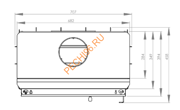 Каминная топка Hitze STMA59X43S Каминная топка Hitze STMA59X43S