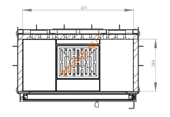 Каминная топка Hitze STMA59X43S Каминная топка Hitze STMA59X43S