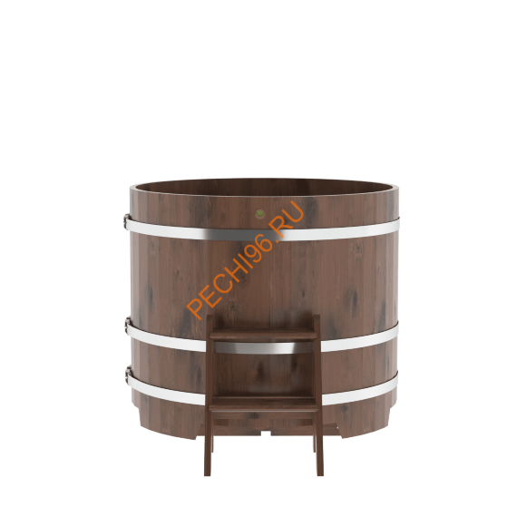 Купель для бани BentWood круглая из мореного дуба Рустик, D 1,17м Купель для бани BentWood круглая из мореного дуба Рустик, D 1,17м