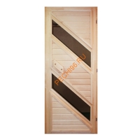 Деревянные и комбинированные двери для сауны и бани